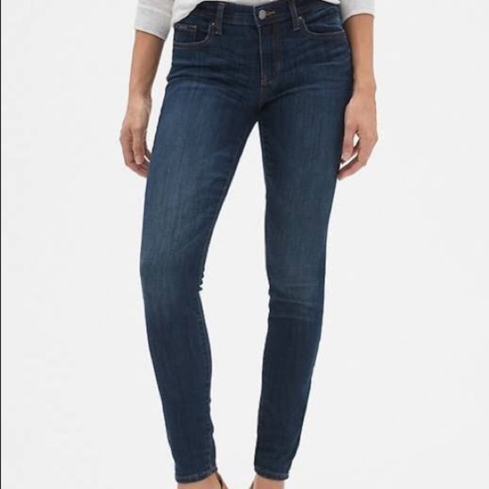 Mid-rise Dark Wash GAP Legging Jeans